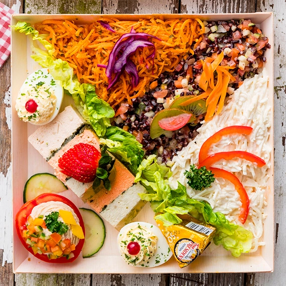 Plateau repas assiette maraichaire