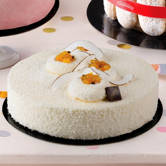 Entremets tropical coloré pâtisserie Poulaillon