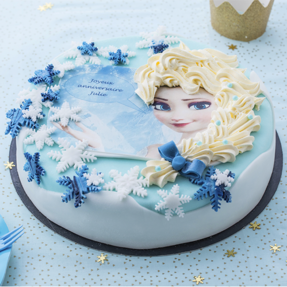 Gâteau personnalisé Reine des Neiges